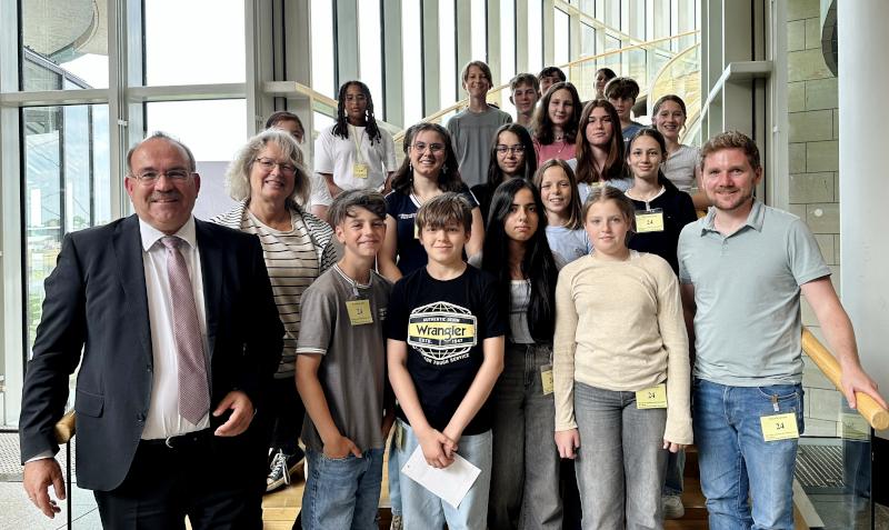 Schüler*innen im Landtag NRW