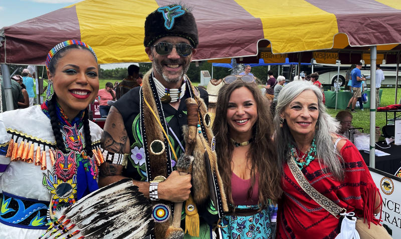 David Darling with other members of the Nansemond tribe