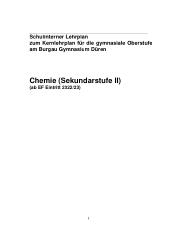 Curriculum Chemie S2