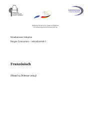 Curriculum Franzöisch S1